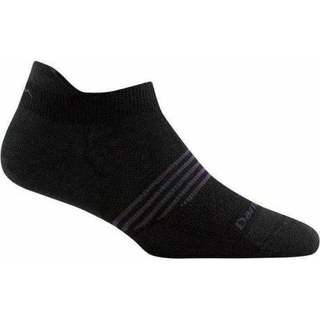 Darn Tough Womens Element No Show Tab Lightweight Athletic Socks - Clearance  -  Small / Black