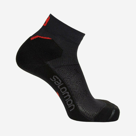 Salomon Speedcross Ankle Socks  -  X-Large / Ebony/Racing Red