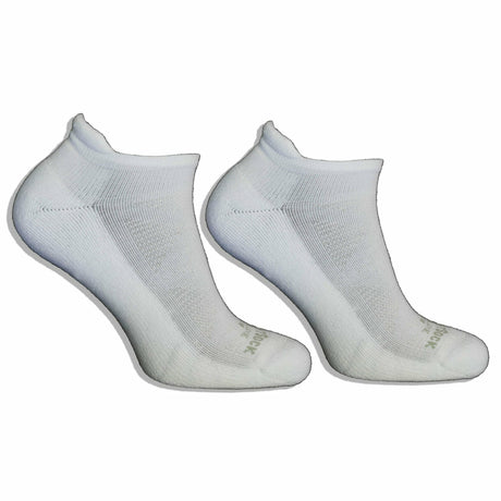 Wrightsock Run Luxe Cushion No Show Tab Socks  -  Small / White