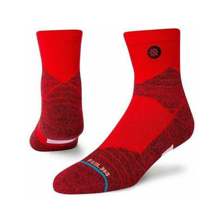 Stance Icon Sport Quarter Socks  -  Large / Red