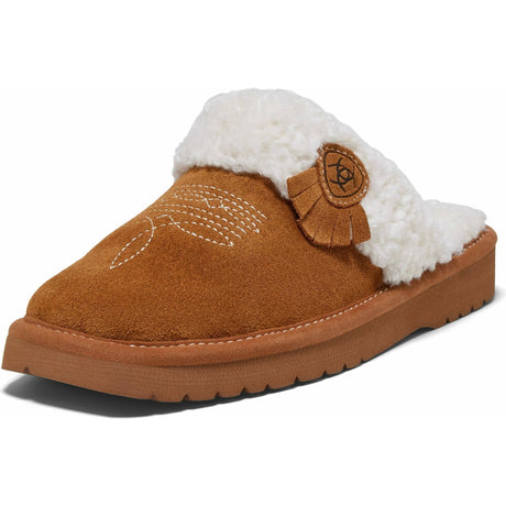 Ariat Womens Jackie Square Toe Slippers  -  W6 / Chestnut