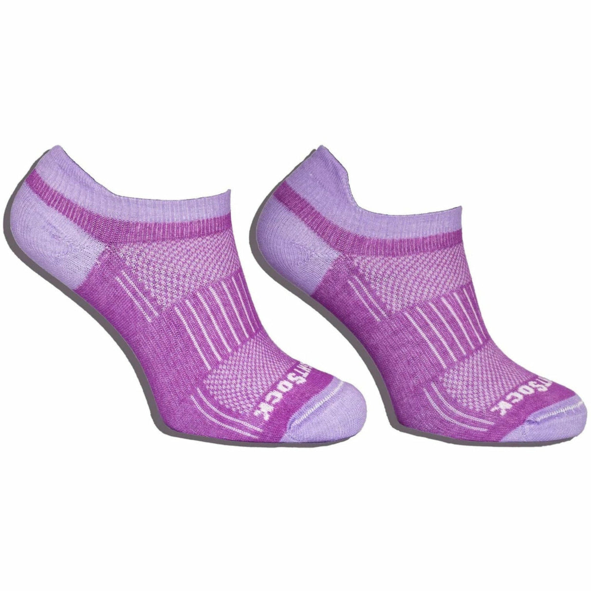 Wrightsock Double-Layer Coolmesh II Lightweight Tab Socks  -  Small / Purple/Lavender / Single Pair