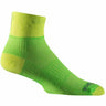 Wrightsock Double-Layer Coolmesh II Lightweight Quarter Socks  -  Small / Lemon/Lime / Single Pair