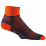 Wrightsock Double-Layer Coolmesh II Lightweight Quarter Socks  -  Small / Royal/Orange / Single Pair