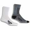 Wrightsock Double-Layer Coolmesh II Lightweight Crew Socks  -  Small / White/Gray / 2-Pair Pack