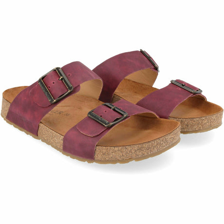 Haflinger Andrea Leather Sandals  -  38 / Burdeos
