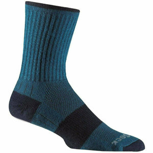 Wrightsock Double-Layer Escape Midweight Crew Socks  -  Small / Azure Blue