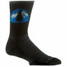 Wrightsock Double-Layer Escape Midweight Crew Socks  -  Small / Black w/ Pacific Crest Trail Logo