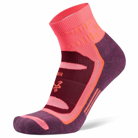 Balega Blister Resist Quarter Socks  -  Small / Pink/Purple