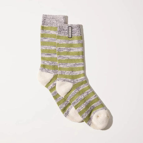 Sealskinz Womens Banham Bamboo Mid-Length Striped Socks  -  Small/Medium / Mint/Gray/Cream