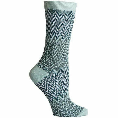 Richer Poorer Womens Current Crew Socks  -  One Size Fits Most / Blue/Yellow