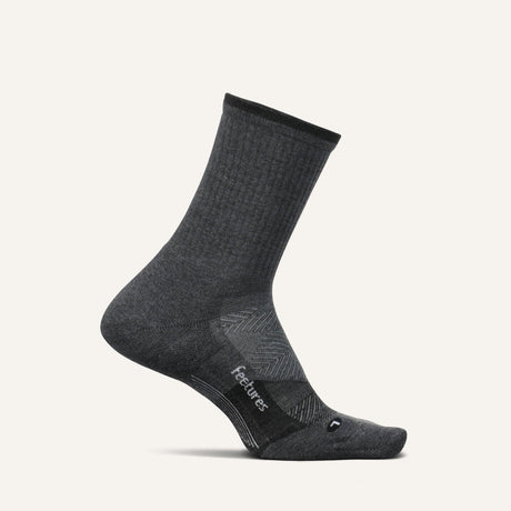 Feetures Elite Trail Max Cushion Mini Crew Socks  -  Small / Gray