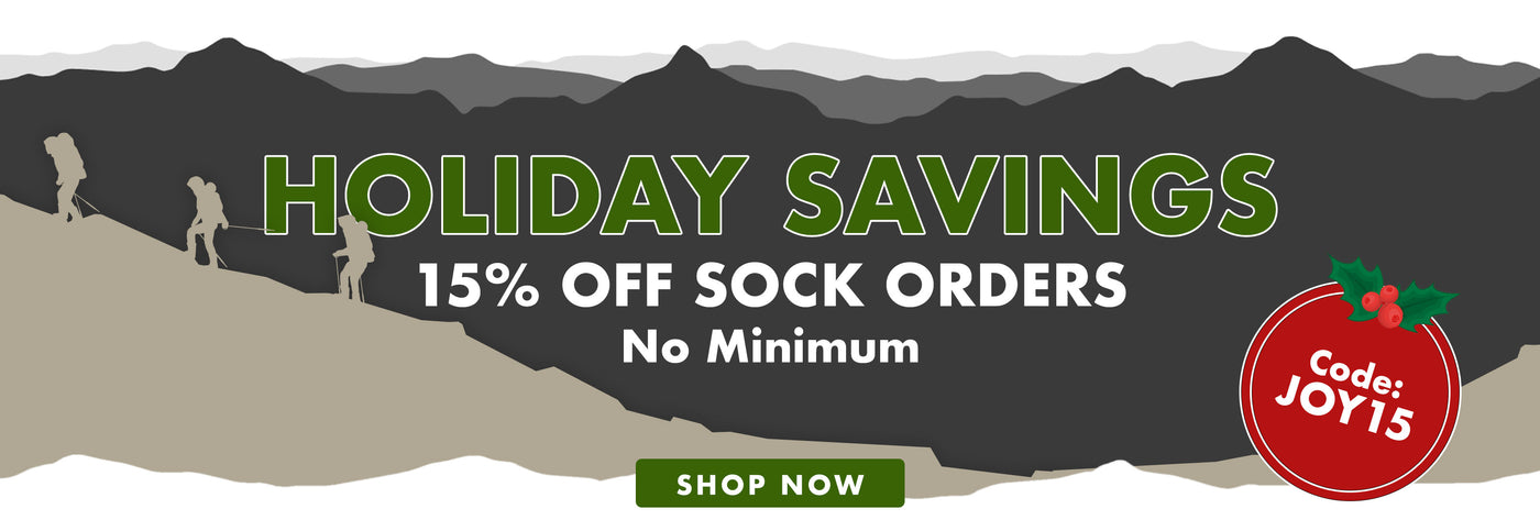 15% Off Sock Orders No Minimum Code JOY15