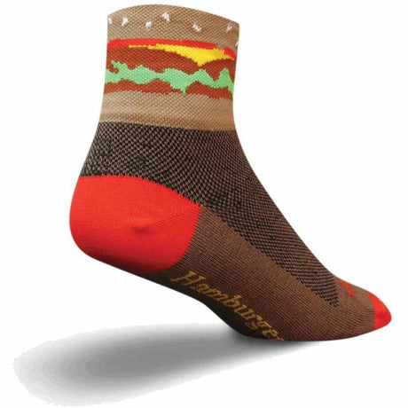 SockGuy Hamburger Classic 3 Inch Crew Socks  -  Small/Medium