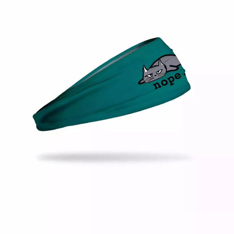 JUNK Nope Cat Headband  -  One Size Fits Most / Teal