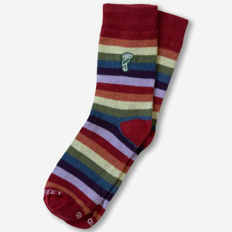 Hippy Feet Rainbows Crew Socks  -  Small / Rainbows