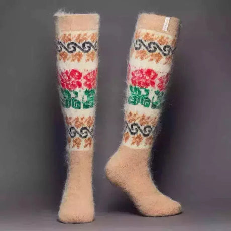 Siberia Spirit Rose Bouquet Under-the-Knee Socks  -  Small / Rose Bouquet