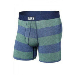 SAXX Mens Vibe Boxer Modern Fit  -  Small / Blue/Green Ombre Rugby