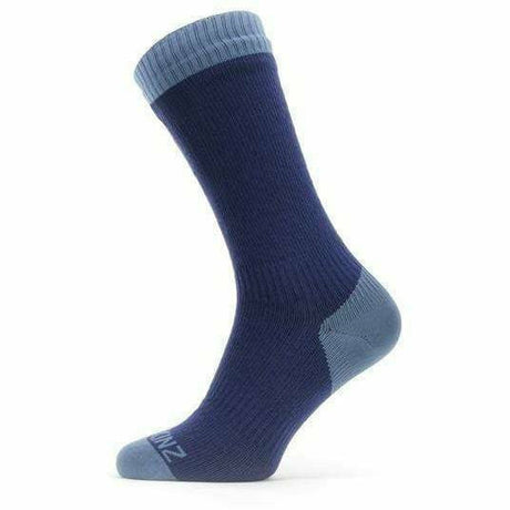 Sealskinz Waterproof Warm Weather Mid Socks  -  Medium / Navy Blue