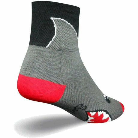 SockGuy Shark Classic 3 Inch Crew Socks  -  Small/Medium