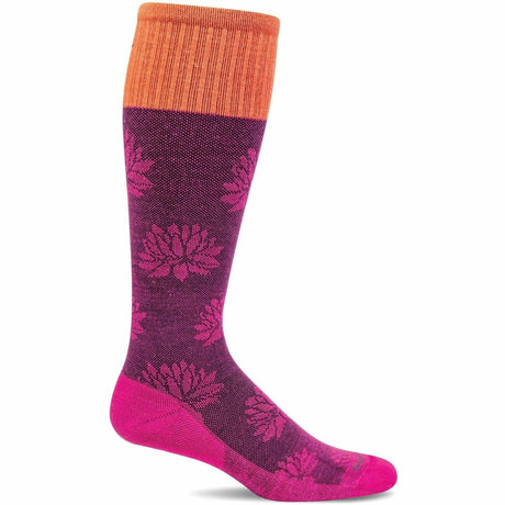 Sockwell Womens Lotus Lift Firm Compression Knee High Socks  -  Small/Medium / Azalea