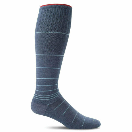 Sockwell Mens Circulator Moderate Compression OTC Socks  -  Medium/Large / Denim