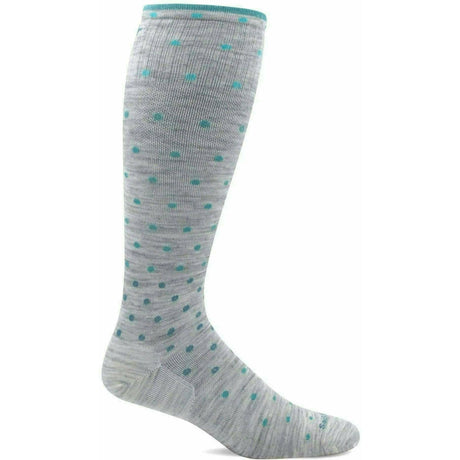 Sockwell Womens On the Spot Moderate Compression Knee High Socks  -  Small/Medium / Ash