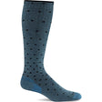 Sockwell Womens On the Spot Moderate Compression Knee High Socks  -  Small/Medium / Blueridge