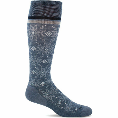 Sockwell Womens Winterland Moderate Compression Knee-High Socks  -  Small/Medium / Denim