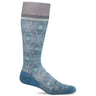 Sockwell Womens Winterland Moderate Compression Knee-High Socks  -  Small/Medium / Blueridge with Sparkle