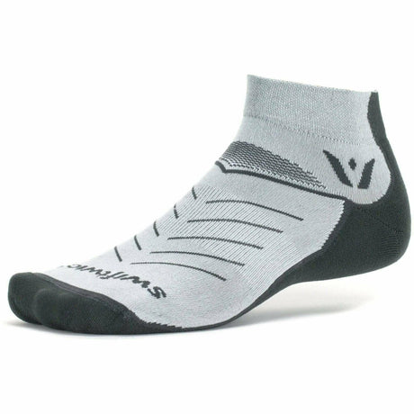 Swiftwick Vibe One Socks  -  Small / Light Gray/Gray