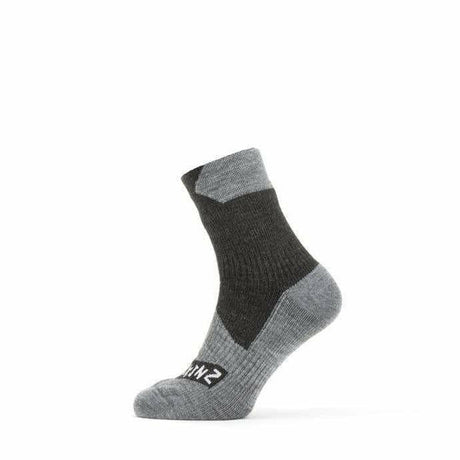 Sealskinz Waterproof All-Weather Ankle Socks  -  Small / Black/Gray Marl