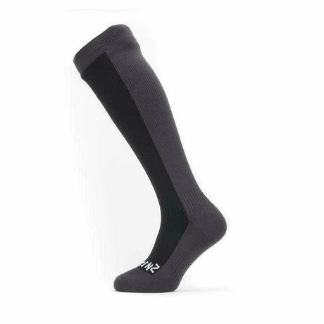 Sealskinz Waterproof Cold Weather Knee Socks  -  Small / Black/Gray