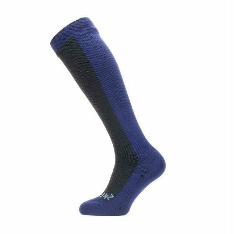 Sealskinz Waterproof Cold Weather Knee Socks  -  X-Large / Black/Navy