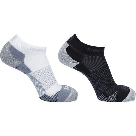 Salomon Speedcross Low 2-Pack Socks  -  Small / White/Black