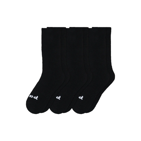Pacas Womens Alpaca Crew 3-Pack Socks  -  Small/Medium / Black