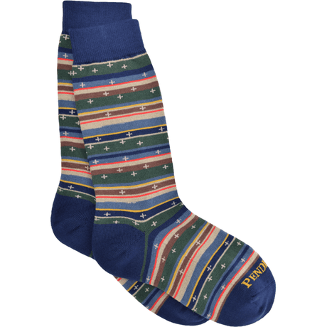 Pendleton Bridger Scout Stripe Crew Socks  -  Medium / Blue