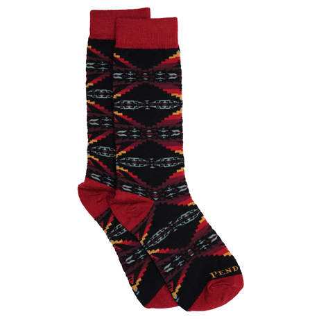 Pendleton Sierra Ridge Wool Crew Socks  -  Medium / Black