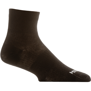 Wrightsock Double-Layer Coolmesh II Lightweight Quarter Socks  -  Small / Black / Single Pair